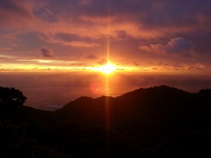 Costa Rica: Sunset at Villa Caletas (Orange)